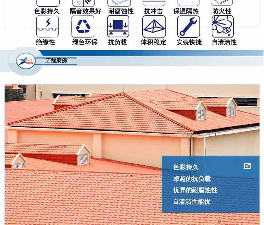 南京合成树脂瓦与彩钢瓦在建筑应用中优劣